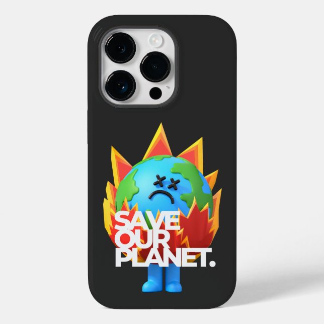 Rett unseren Planeten Case-Mate iPhone 14 Pro Hülle (Rückseite)