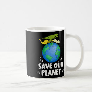Rett unseren Planeten Dinosaurier Kinder Niedliche Kaffeetasse