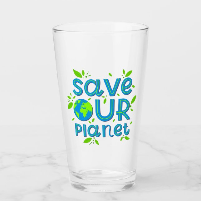 Rett unseren Planeten Glas (Vorderseite)