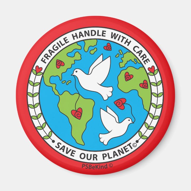 Rett unseren Planeten_Magnet 2.25" Magnet (Vorne)