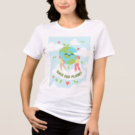 Rett unseren Planeten - Öko Friendly Nature Art Tri-Blend Shirt