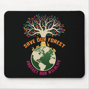 Rett unseren Wald schütze unseren Naturpark Mousepad