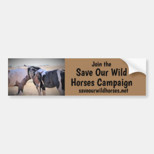 Rett unserer Kampagne für Wildpferde Autoaufkleber