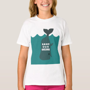 Rett unserer Ozeane Umweltkunst T-Shirt