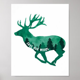 Rett unserer Waldschutzanlage Poster