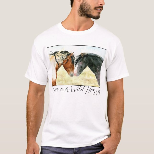 Rett unserer Wildpferde T-Shirt (Vorderseite)