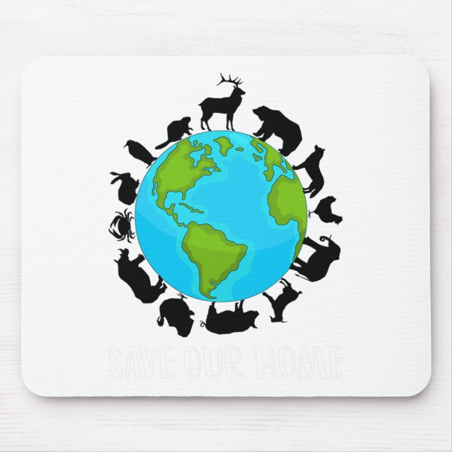 Rett unserer Zuhause Animals Wildlife Conservation Mousepad (Vorne)