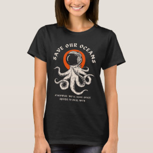 Rett unseres Ozeanangebots für den Tintenfisch im  T-Shirt