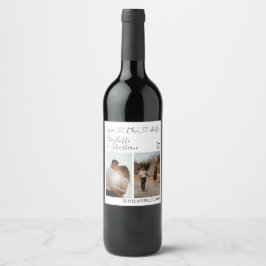 Rett unseres Personalisierten Fotos mit dem Datum Weinetikett