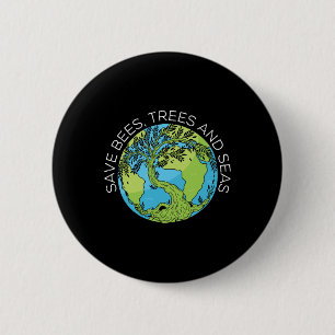 Rett von Bienen und Klimawandel Button