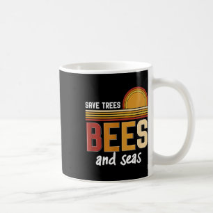 Rett von Bienen und Meeresumwelt Kaffeetasse