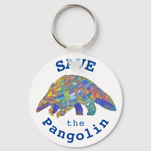 Rett von Pangolin - Gefährdete Tierrechtsaktivieru Schlüsselanhänger (Vorderseite)