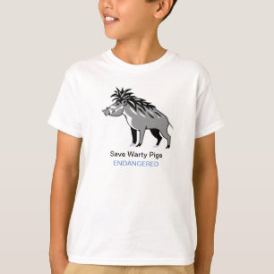 Rett Warty PIGS - gefährdete Tiergrafik T-Shirt