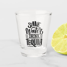 Rett Wasser trinken Tequila Shot Glass Schnapsglas