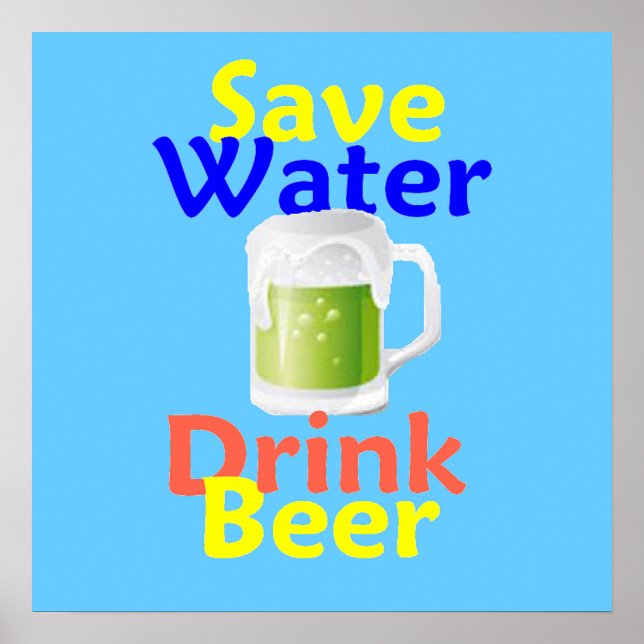 Rett Water Drink Biere POSTER drucken (Vorne)