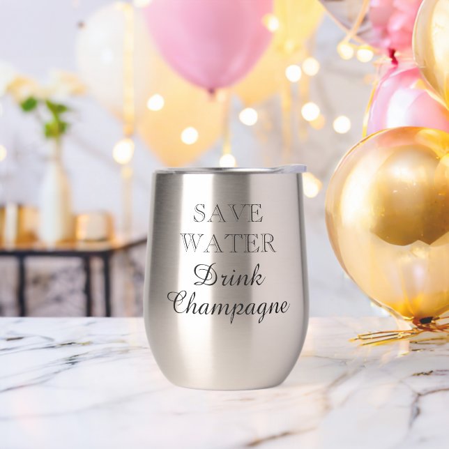 Rett Water Drink Champagne witzig (Junggesellenabschied)