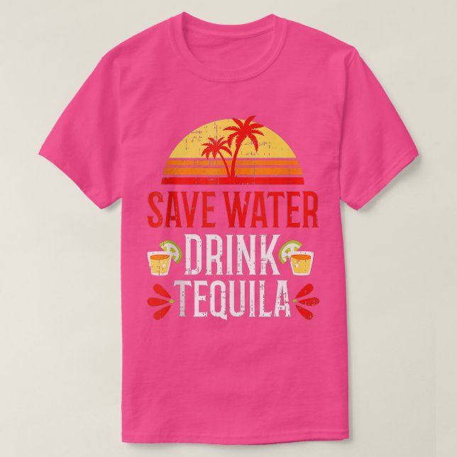 Rett Water Drink Tequila Mexiko Trinken Party Bea T-Shirt (Design vorne)