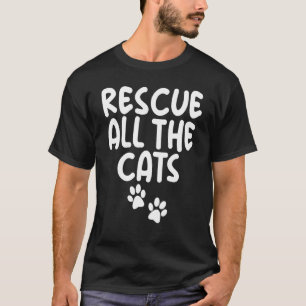 Rette alle Katzen-Witz-Katze-Shelter für Unisex T-Shirt