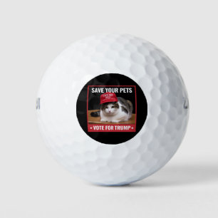 Rette deine Haustiere Wähle Trump US-Wahl Zitat Golfball