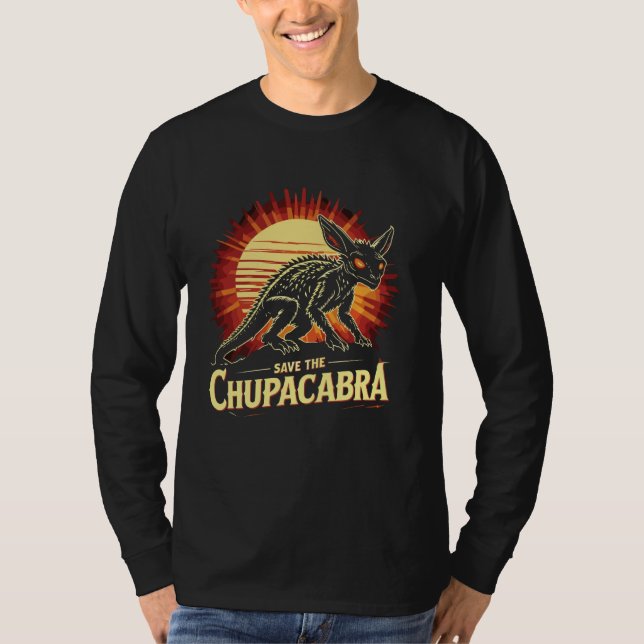 Rette den Chupacabra Mystical Sunset T-Shirt (Vorderseite)