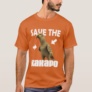 Rette den Kakapo Retro T-Shirt