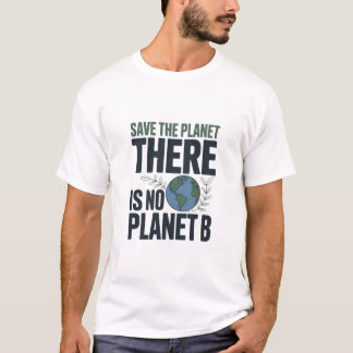 Rette-den-Planeten-T-Shirt, es gibt keinen Planete T-Shirt