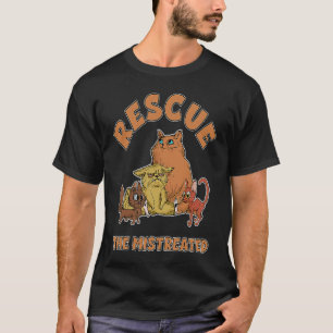 Rette die misshandelten Katzen Tierheim Freiwillig T-Shirt