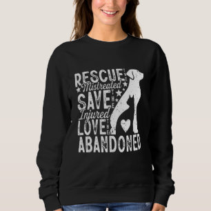 Rette die Misshandelten, rette die Verletzten, lie Sweatshirt
