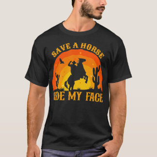 Rette ein Pferd auf meinem Gesicht Reiten 2022 T-Shirt
