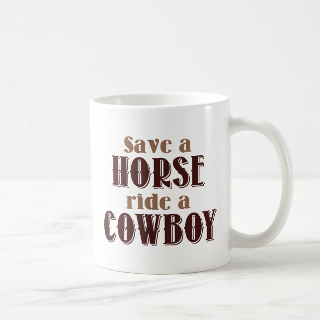 Rette ein Pferd Kaffeetasse (Rechts)