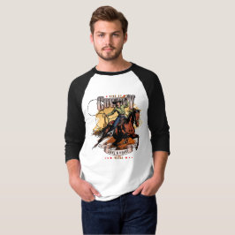 Rette ein Pferd; Reite einen Cowboy | 3/4 Ärmel Ra T-Shirt