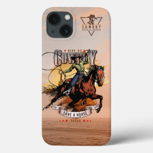 Rette ein Pferd; Reite einen Cowboy Case-Mate iPhone Hülle