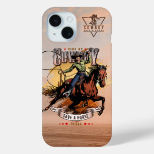 Rette ein Pferd; Reite einen Cowboy Case-Mate iPhone Hülle
