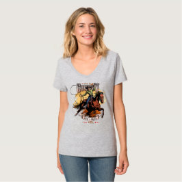 Rette ein Pferd; Reite einen Cowboy | Frauen V-Aus T-Shirt
