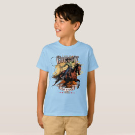 Rette ein Pferd; Reite einen Cowboy | Kinder T-Shirt