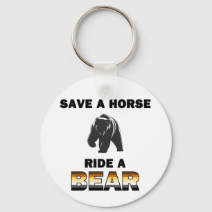 Rette ein Pferd Schlüsselanhänger