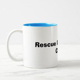 Retten Hunde und trinken Kaffee Geschenk für Tierl Zweifarbige Tasse