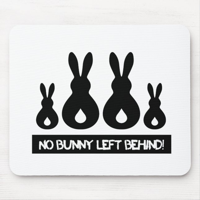 Retten Sie ALLE Häschen! Mousepad (Vorne)