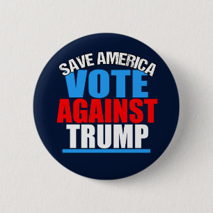 Retten Sie Amerika-Abstimmung gegen Trumpf Button