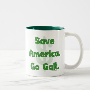 Retten Sie Amerika gehen Galt Zweifarbige Tasse