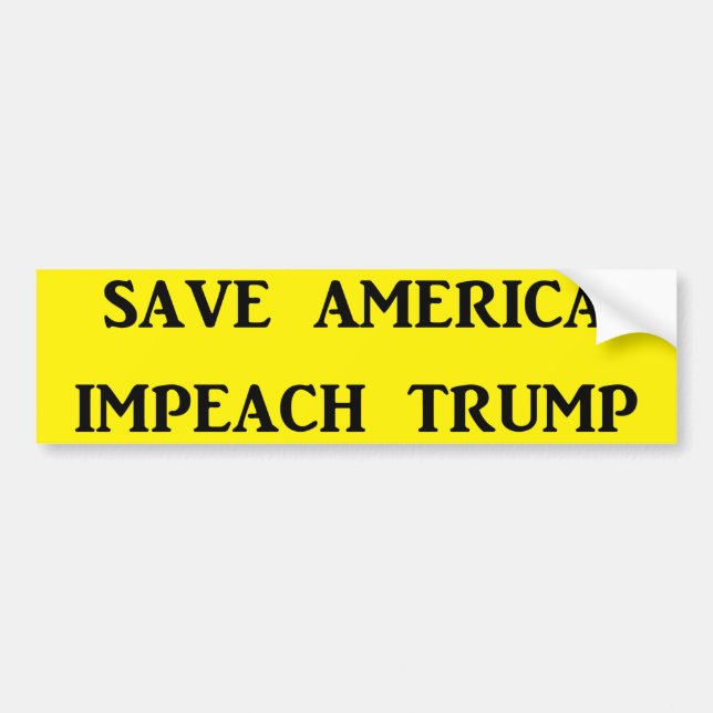 RETTEN SIE AMERIKA, KLAGEN SIE TRUMPF AN AUTOAUFKLEBER (Vorne)
