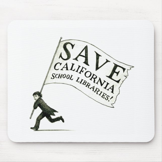 Retten Sie CA-Schulbibliotheks-Waren Mousepad (Vorne)