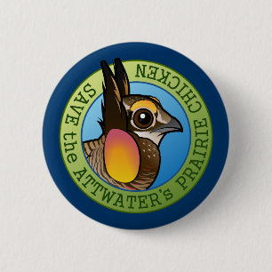 Retten Sie das des Attwaters Grasland-Huhn Button