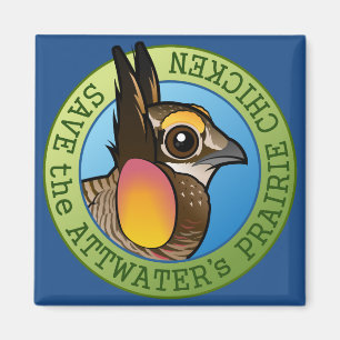 Retten Sie das des Attwaters Grasland-Huhn Magnet