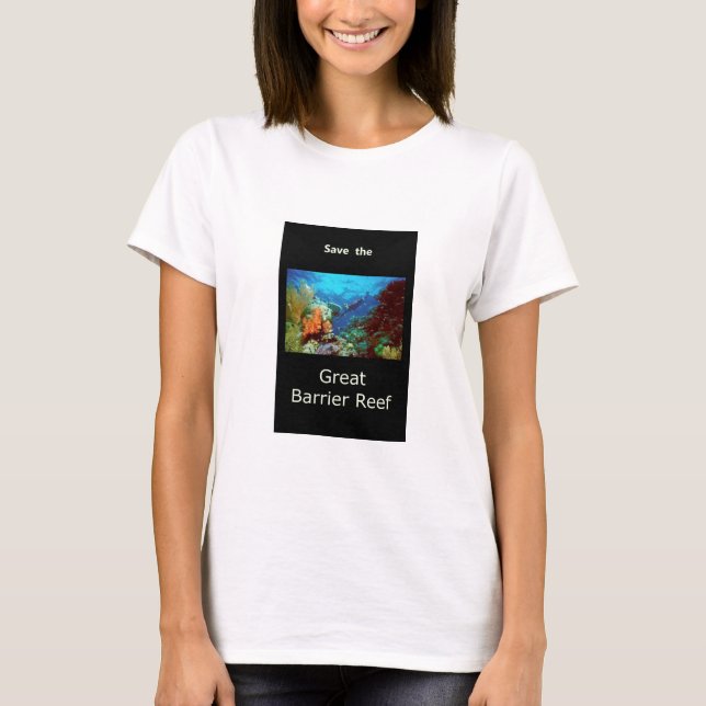 Retten Sie das Great Barrier Reef T-Shirt (Vorderseite)