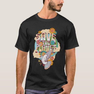 Retten Sie das Klimaschutzumfeld des Planeten Erde T-Shirt