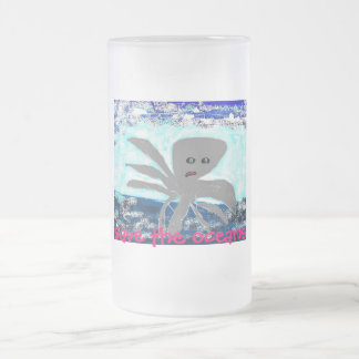 Retten Sie das Ozeane beermug Mattglas Bierglas