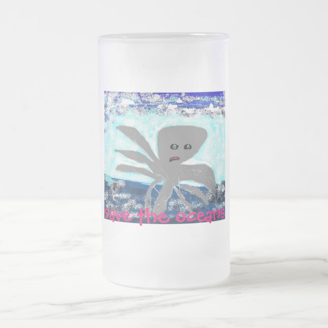 Retten Sie das Ozeane beermug Mattglas Bierglas (Mittel)