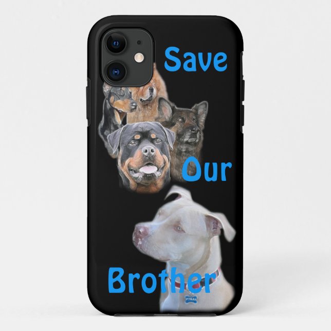 Retten Sie das Pitbull Case-Mate iPhone Hülle (Rückseite)
