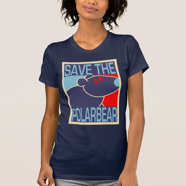 Retten Sie das polarer Bärn-Shirt T-Shirt (Vorderseite)